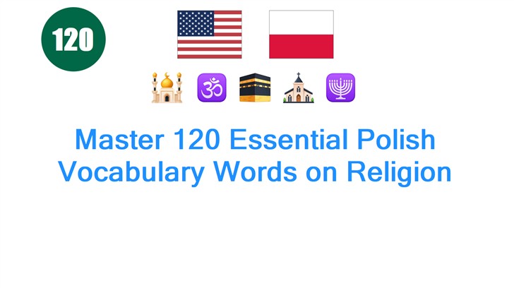 Master 120 Essential Polish Vocabulary Words on Religion
